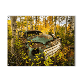 Abandoned Truck - Wood & Metal Wall Art Wood & Metal Wall Art Michael Underwood Wood 12" x 9"