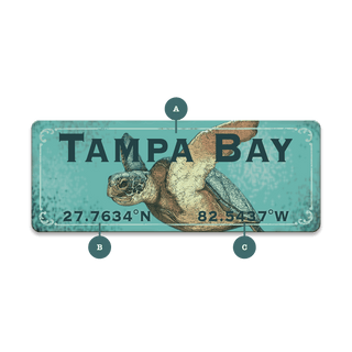 Sea Turtle Latitude: Personalized - Souvenirs & Gifts Souvenirs & Gifts Out West Design