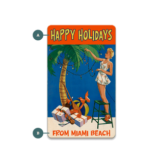 Mele Kalikimaka Happy Holidays: Blonde - Souvenirs & Gifts Souvenirs & Gifts Meissenburg Designs