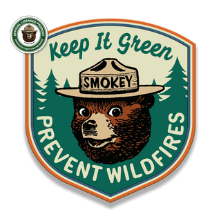 Smokey Bear Keep It Green Shield - Souvenirs & Gifts Souvenirs & Gifts Smokey Bear