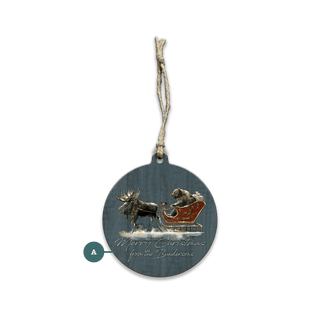 Santa Grizzly Sleigh with Moose: Personalized - Souvenirs & Gifts Souvenirs & Gifts Marilynn Dwyer Mason