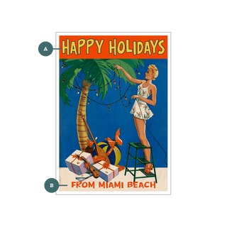 Mele Kalikimaka Happy Holidays: Blonde - Souvenirs & Gifts Souvenirs & Gifts Meissenburg Designs