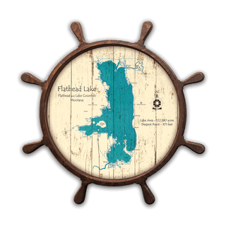 Lake Art - Any Lake Available Wood & Metal Wall Art Lake Art