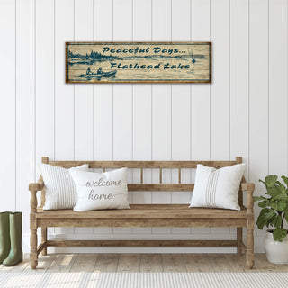 Peaceful Days - Wood & Metal Wall Art Wood & Metal Wall Art Meissenburg Designs