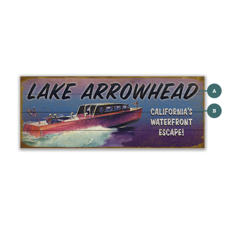Waterfront Escape - Wood & Metal Wall Art Wood & Metal Wall Art Meissenburg Designs Wood 16" x 7"
