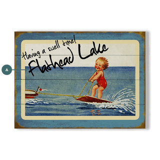 A Swell Time! - Wood & Metal Wall Art Wood & Metal Wall Art Meissenburg Designs Wood 12" x 9"