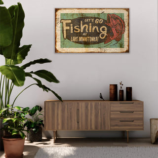 Let's Go Fishing - Wood & Metal Wall Art Wood & Metal Wall Art Meissenburg Designs