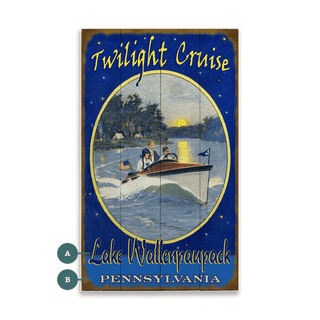 Twilight Cruise - Wood & Metal Wall Art Wood & Metal Wall Art Meissenburg Designs Wood 8" x 14"