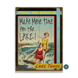 Make More Time for the Lake - Wood & Metal Wall Art Wood & Metal Wall Art Meissenburg Designs Wood 9" x 12"