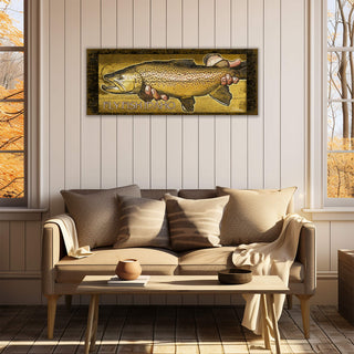 The Angler's Prize: A Portrait of the Catch - Wood & Metal Wall Art Wood & Metal Wall Art Ed Anderson