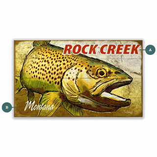 Rustic Waters Close-Up - Wood & Metal Wall Art Wood & Metal Wall Art Ed Anderson Wood 14" x 24"