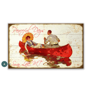 Peaceful Days - Wood & Metal Wall Art Wood & Metal Wall Art Meissenburg Designs Wood 14" x 8"