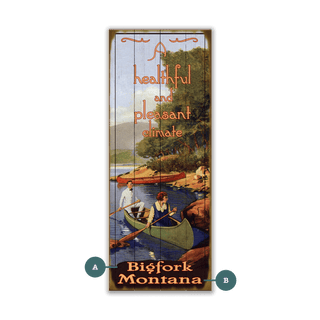 A Healthy and Pleasant Climate: Personalized - Wood & Metal Wall Art Wood & Metal Wall Art Meissenburg Designs Wood 7" x 16"