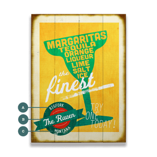 The Finest Margaritas - Wood & Metal Wall Art Wood & Metal Wall Art Meissenburg Designs Wood 9" x 12"