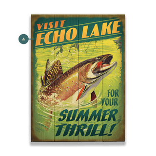 Summer Thills at the Lake - Wood & Metal Wall Art Wood & Metal Wall Art Meissenburg Designs Wood 9" x 12"