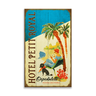 Hotel Petit Royal - Wood & Metal Wall Art Wood & Metal Wall Art Meissenburg Designs Wood 8" x 14"