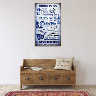 Things to do at the Lakehouse - Wood & Metal Wall Art Wood & Metal Wall Art Meissenburg Designs