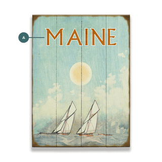 Sun-Kissed Sails - Wood & Metal Wall Art Wood & Metal Wall Art Meissenburg Designs Wood 9" x 12"