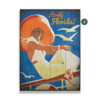 Lovely Day on Deck - Wood & Metal Wall Art Wood & Metal Wall Art Meissenburg Designs Wood 9" x 12"