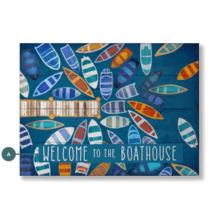 Dockside Delight - Wood & Metal Wall Art Wood & Metal Wall Art Meissenburg Designs Wood 12" x 9"