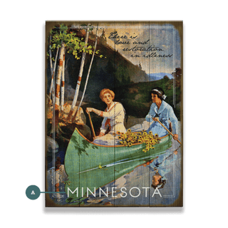 Relaxing Canoe Ride - Wood & Metal Wall Art Wood & Metal Wall Art Meissenburg Designs Wood 9" x 12"