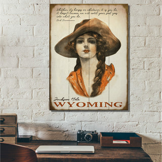 Old Fashioned Cowgirl - Wood & Metal Wall Art Wood & Metal Wall Art Meissenburg Designs