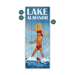 Stacked Water Sports - Wood & Metal Wall Art Wood & Metal Wall Art Meissenburg Designs Wood 7" x 16"