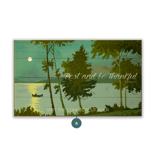 Rest and Be Thankful - Wood & Metal Wall Art Wood & Metal Wall Art Meissenburg Designs Wood 14" x 8"