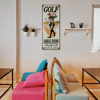 Golf at Eagle Bend - Wood & Metal Wall Art Wood & Metal Wall Art Meissenburg Designs