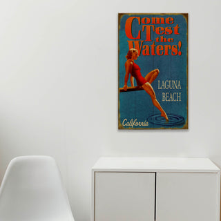 Test the Waters: Dip Your Toe in Blue - Wood & Metal Wall Art Wood & Metal Wall Art Meissenburg Designs