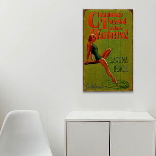 Test the Waters: Dip Your Toe in Green - Wood & Metal Wall Art Wood & Metal Wall Art Meissenburg Designs