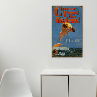 Test the Waters: Take the Plunge - Wood & Metal Wall Art Wood & Metal Wall Art Meissenburg Designs