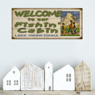 Goin' Fishing - Wood & Metal Wall Art Wood & Metal Wall Art Curtis Publishing