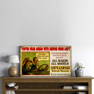 Old Timer's Speed Shop - Wood & Metal Wall Art Wood & Metal Wall Art Meissenburg Designs