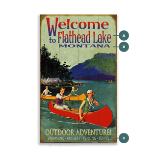 Adventure Awaits Welcome Sign - Wood & Metal Wall Art Wood & Metal Wall Art Curtis Publishing Wood 8" x 14"