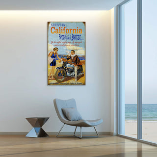 Motorcycle Touring - Wood & Metal Wall Art Wood & Metal Wall Art Meissenburg Designs