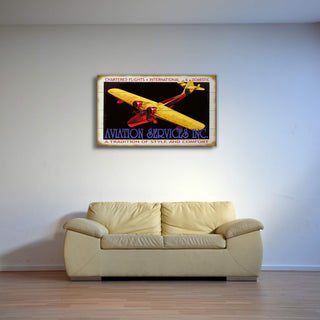 Aviation Charters - Wood & Metal Wall Art Wood & Metal Wall Art Meissenburg Designs