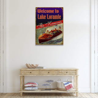 Red, White, and Blue Boaters (3 Lines) - Wood & Metal Wall Art Wood & Metal Wall Art Meissenburg Designs
