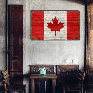 Canadian Flag - Wood & Metal Wall Art Wood & Metal Wall Art Meissenburg Designs