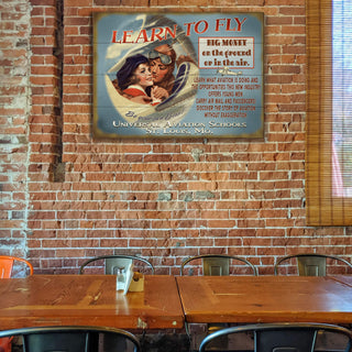 Learn to Fly: Personalized - Wood & Metal Wall Art Wood & Metal Wall Art Meissenburg Designs