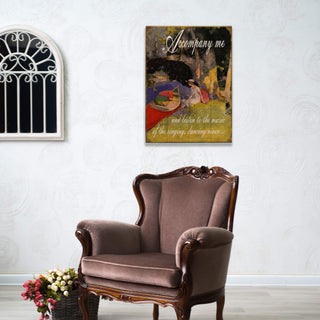 Accompany Me to the River: Generic - Wood & Metal Wall Art Wood & Metal Wall Art Meissenburg Designs