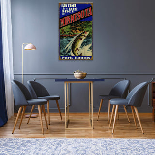 Land the Big Ones: Muskie - Wood & Metal Wall Art Wood & Metal Wall Art Meissenburg Designs