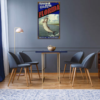 Land the Big Ones: Tarpon - Wood & Metal Wall Art Wood & Metal Wall Art Meissenburg Designs