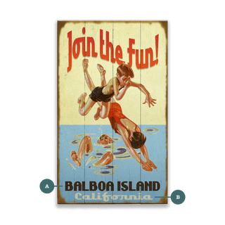 Join the Fun! - Wood & Metal Wall Art Wood & Metal Wall Art Curtis Publishing Wood 8" x 14"
