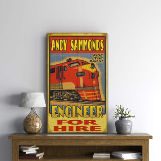 Engineer for Hire - Wood & Metal Wall Art Wood & Metal Wall Art Meissenburg Designs