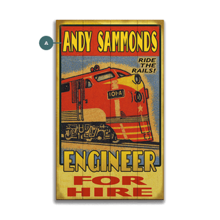 Engineer for Hire - Wood & Metal Wall Art Wood & Metal Wall Art Meissenburg Designs Wood 8" x 14"