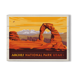 Arches National Park: Red Rock Landscape - Wood & Metal Wall Art Wood & Metal Wall Art Anderson Design Group