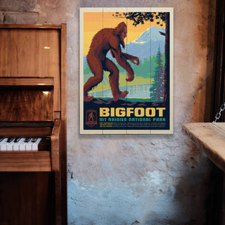 Bigfoot: Rainier's Majestic Secret - Wood & Metal Wall Art Wood & Metal Wall Art Anderson Design Group