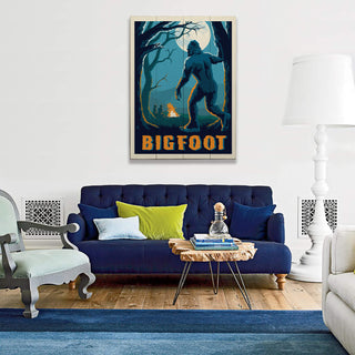 Bigfoot: Campfire Stories - Wood & Metal Wall Art Wood & Metal Wall Art Anderson Design Group
