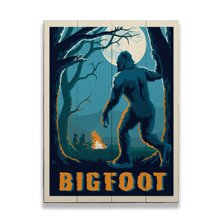 Bigfoot: Campfire Stories - Wood & Metal Wall Art Wood & Metal Wall Art Anderson Design Group